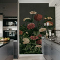 Vintage Meadow, Dark Mural Wallpaper - room preview 03