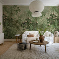 Tropical Bush, Green Mural Wallpaper - room preview 03