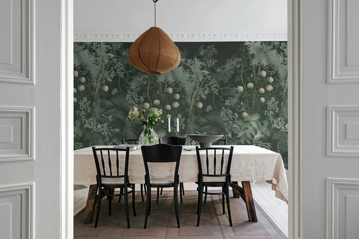 Tropical Bush, Night Mural Wallpaper - room preview 03