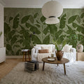 Tropical Breeze, Green Mural Wallpaper - room preview 03