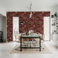 Golden Mirage, Red Mural Wallpaper - room preview 03