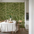 Bold Botanica, Light Green Mural Wallpaper - room preview 03