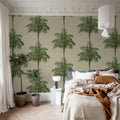 Palm Stripes, Vintage Mural Wallpaper - room preview 03