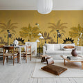 Savanna Chic, Yellow Mural Wallpaper - room preview 03