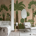 Botanical Bliss, Peach Mural Wallpaper - room preview 03