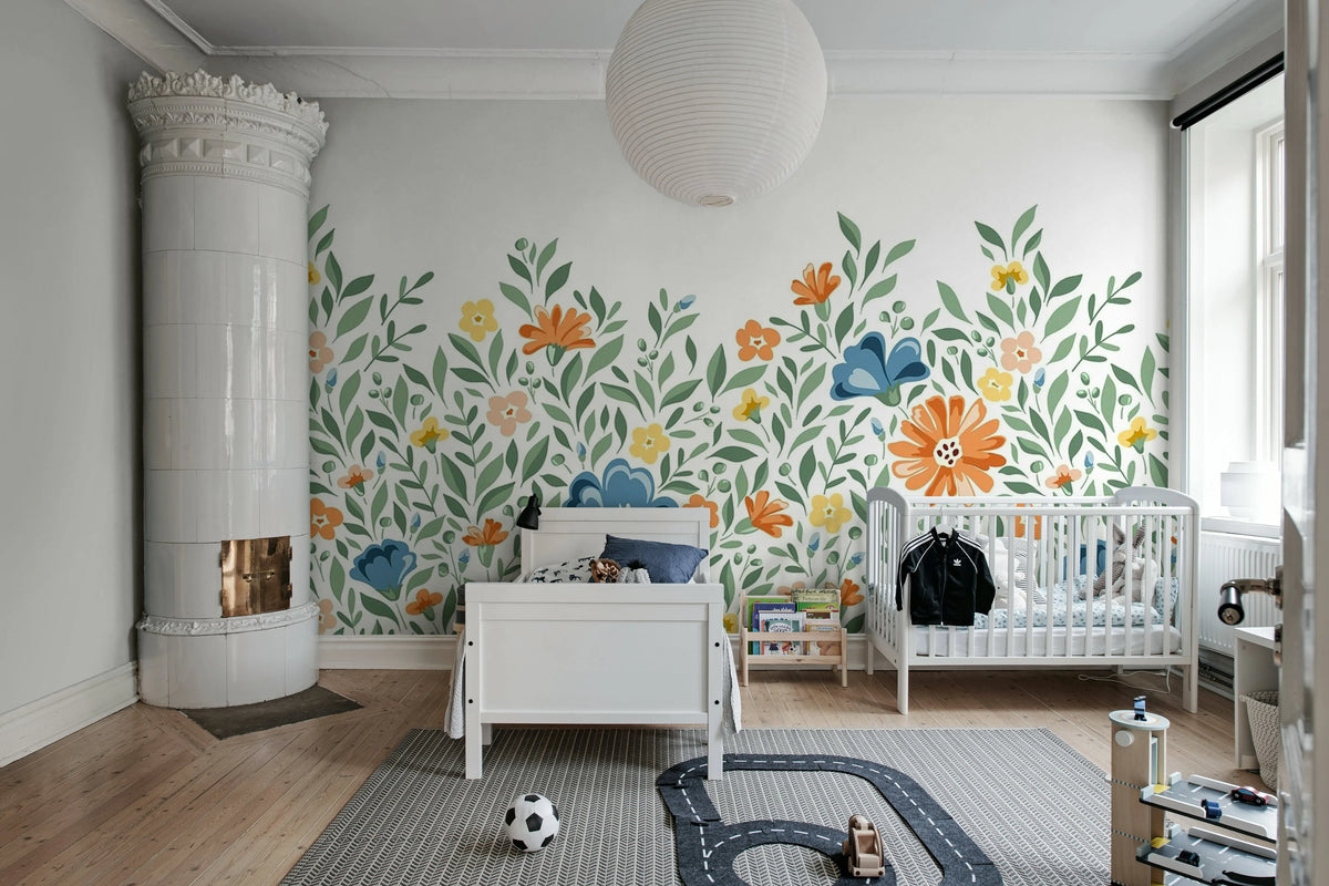 Whimsy Meadow, Summer Mural Wallpaper - room preview 03