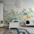Whimsy Meadow, Summer Mural Wallpaper - room preview 03