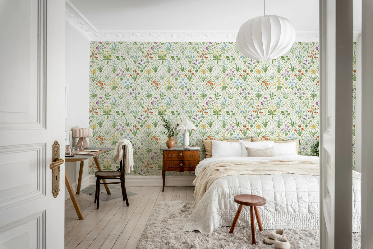 Garden Charm, Summer Mural Wallpaper - room preview 03