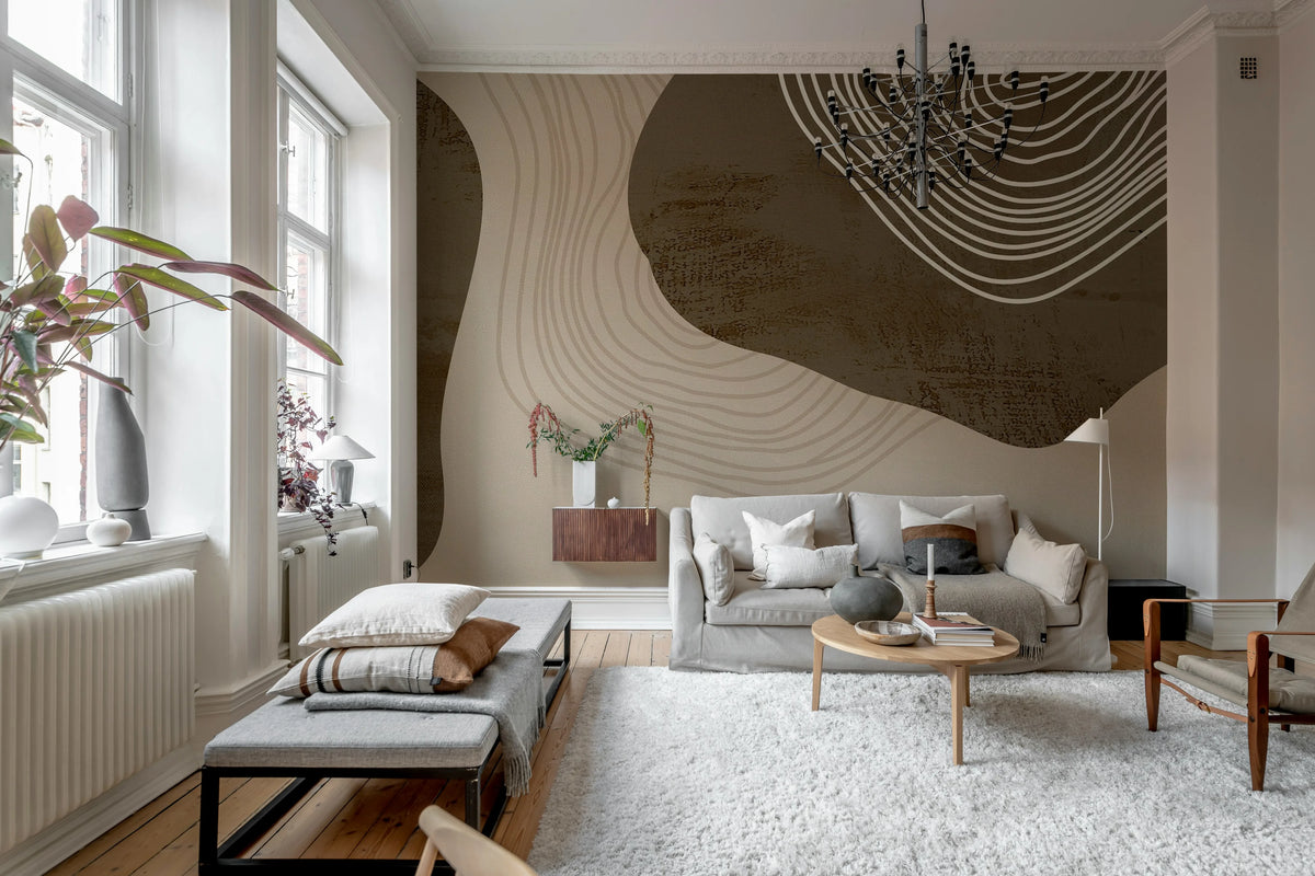 Desert Flow, Sand Mural Wallpaper - room preview 03