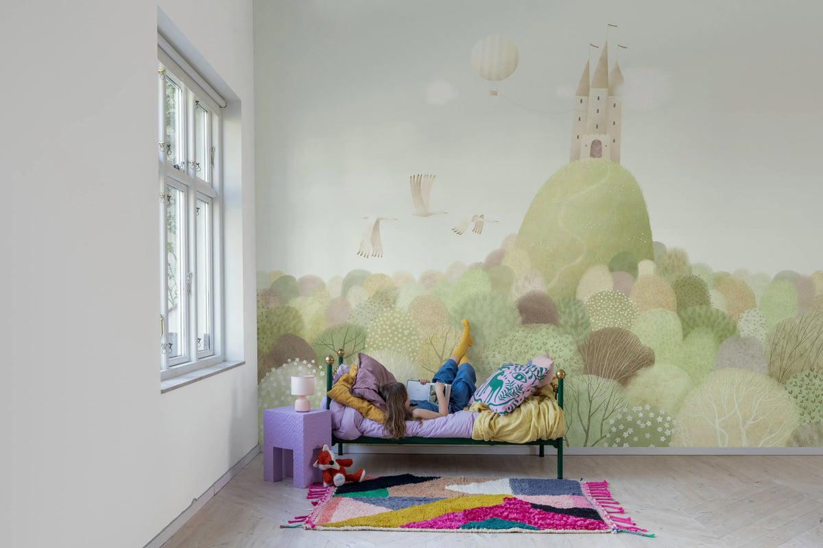 Whimsy Castle, Summer Mural Wallpaper - room preview 03