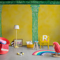 Aegis, Yellow Mural Wallpaper - room preview 03