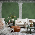 Aegis, Green Mural Wallpaper - room preview 03