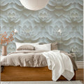 Lotus Dream, White Mural Wallpaper - room preview 03