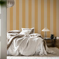 Bold Stripes, Yellow Mural Wallpaper - room preview 03