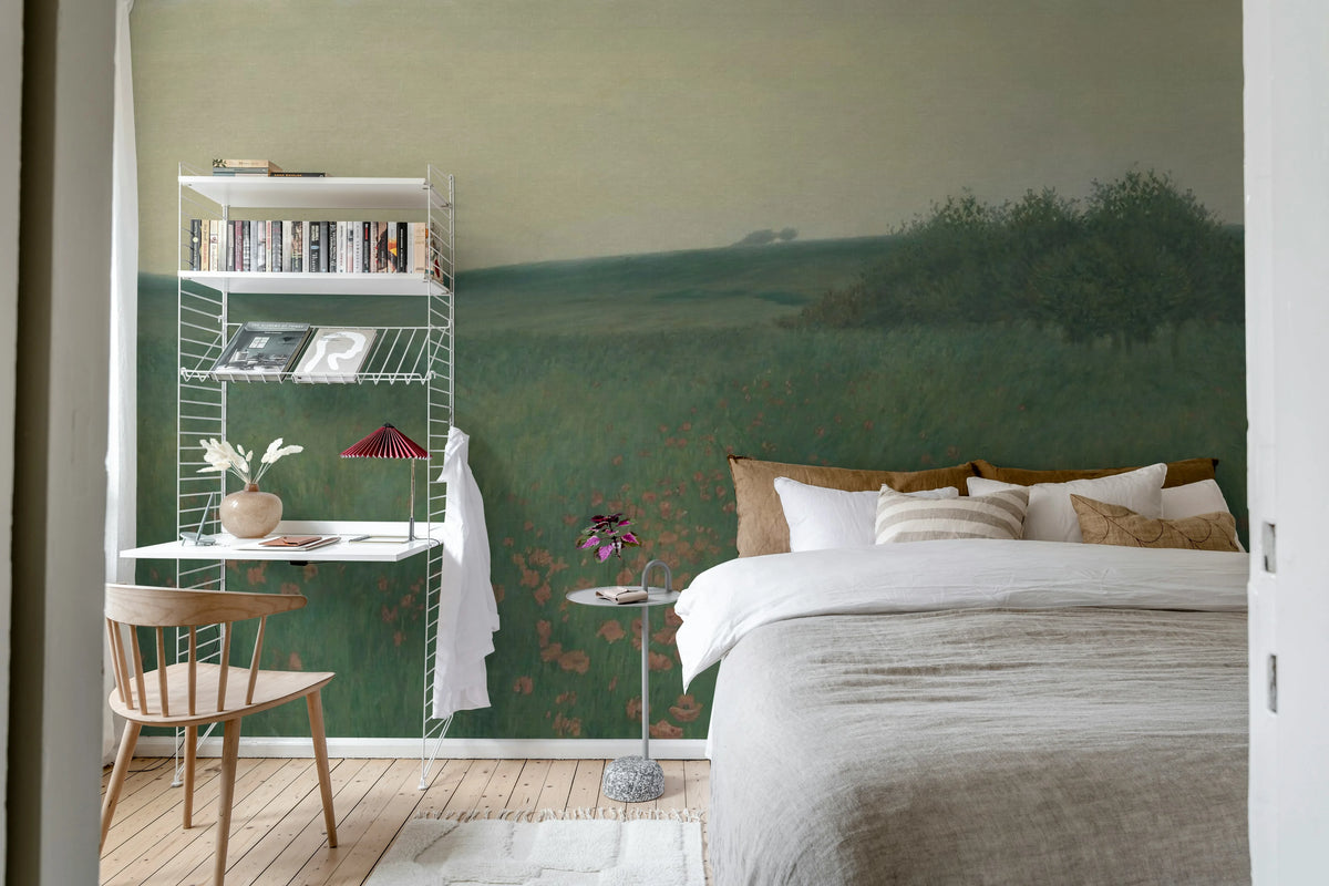Poppy Landscape, Dawn Mural Wallpaper - room preview 03