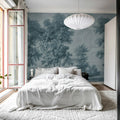 Tree on the Hill, Blue Mural Wallpaper - room preview 03