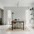 Retro Flow, Licorice Mural Wallpaper - room preview 03