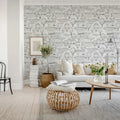 Bon Voyage, Black & White Mural Wallpaper - room preview 03