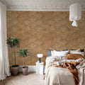 Shimmer Fan, Rust Mural Wallpaper - room preview 03