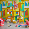 Caroline, Happy Mural Wallpaper - room preview 03