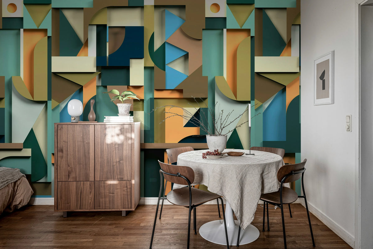 Caroline, Retro Mural Wallpaper - room preview 03