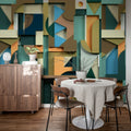 Caroline, Retro Mural Wallpaper - room preview 03