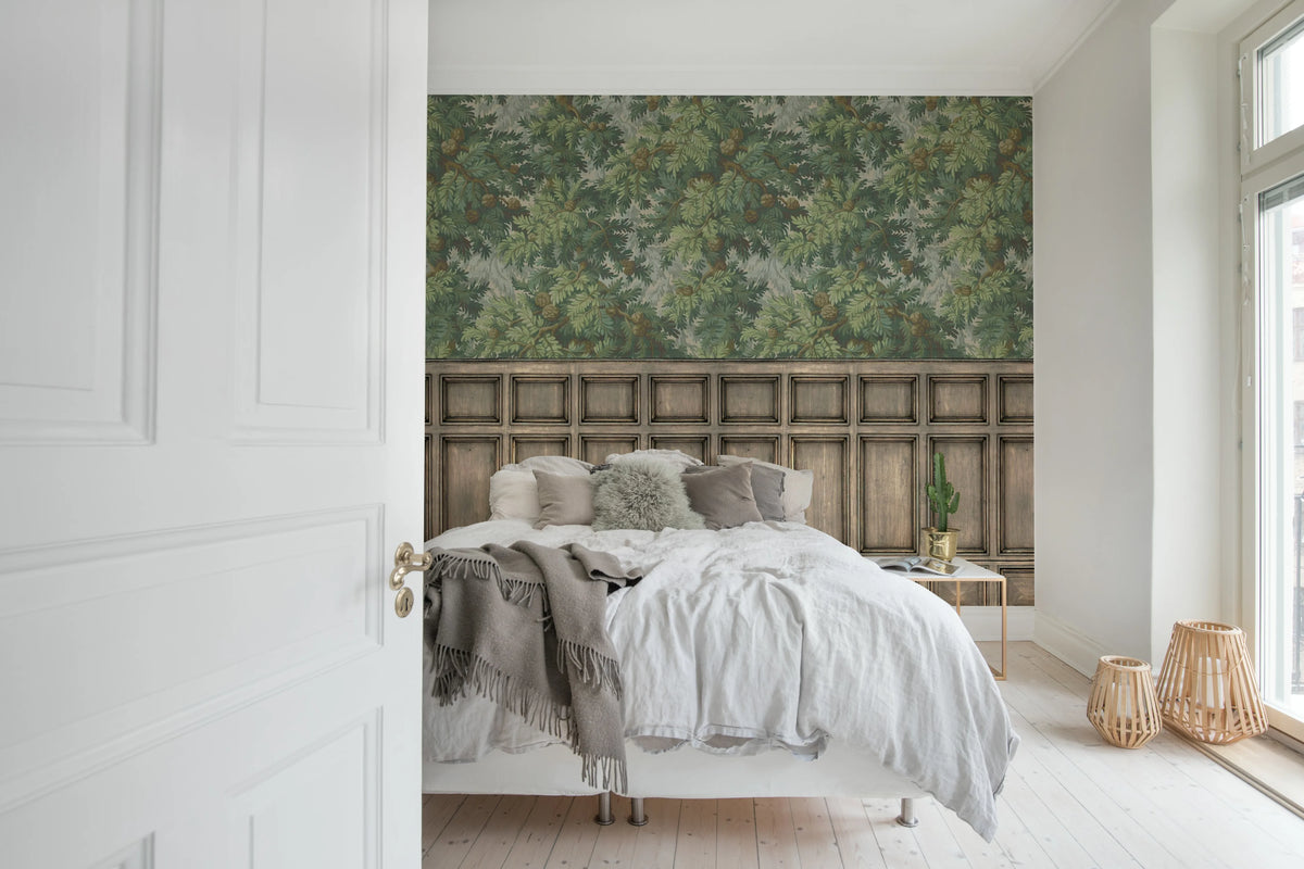 Spruce Forest, Panels Mural Wallpaper - room preview 03