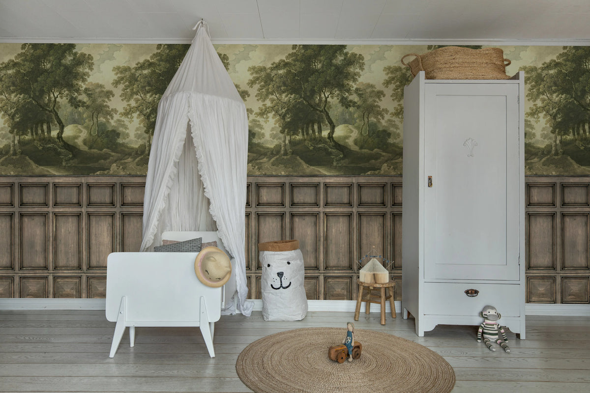 The Vintage Grove, Panels Mural Wallpaper - room preview 03