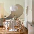 Circle Landscape, Beige Mural Wallpaper - room preview 03