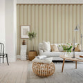 Border Stripe, Beige Mural Wallpaper - room preview 03