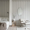 Border Stripe, Gray Mural Wallpaper - room preview 03