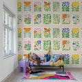 Playful Flora, Pink Mural Wallpaper - room preview 03