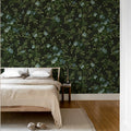 Wildflower Vista, Black Mural Wallpaper - room preview 03