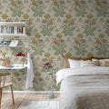 Meadow Bouquet, Beige Mural Wallpaper - room preview 03