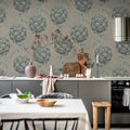 Cynara Grace, Soft Beige Mural Wallpaper - room preview 03
