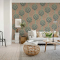 Cynara Grace, Soft Pink Mural Wallpaper - room preview 03
