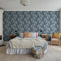 Garland Flora, Blue Mural Wallpaper - room preview 03