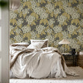 Jasmine Veil, Brown Mural Wallpaper - room preview 03