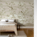 Garden of Harmony, Beige Mural Wallpaper - room preview 03