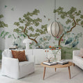 Pine Grove, White Mural Wallpaper - room preview 03