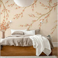 Spring Breeze, Peach Mural Wallpaper - room preview 03