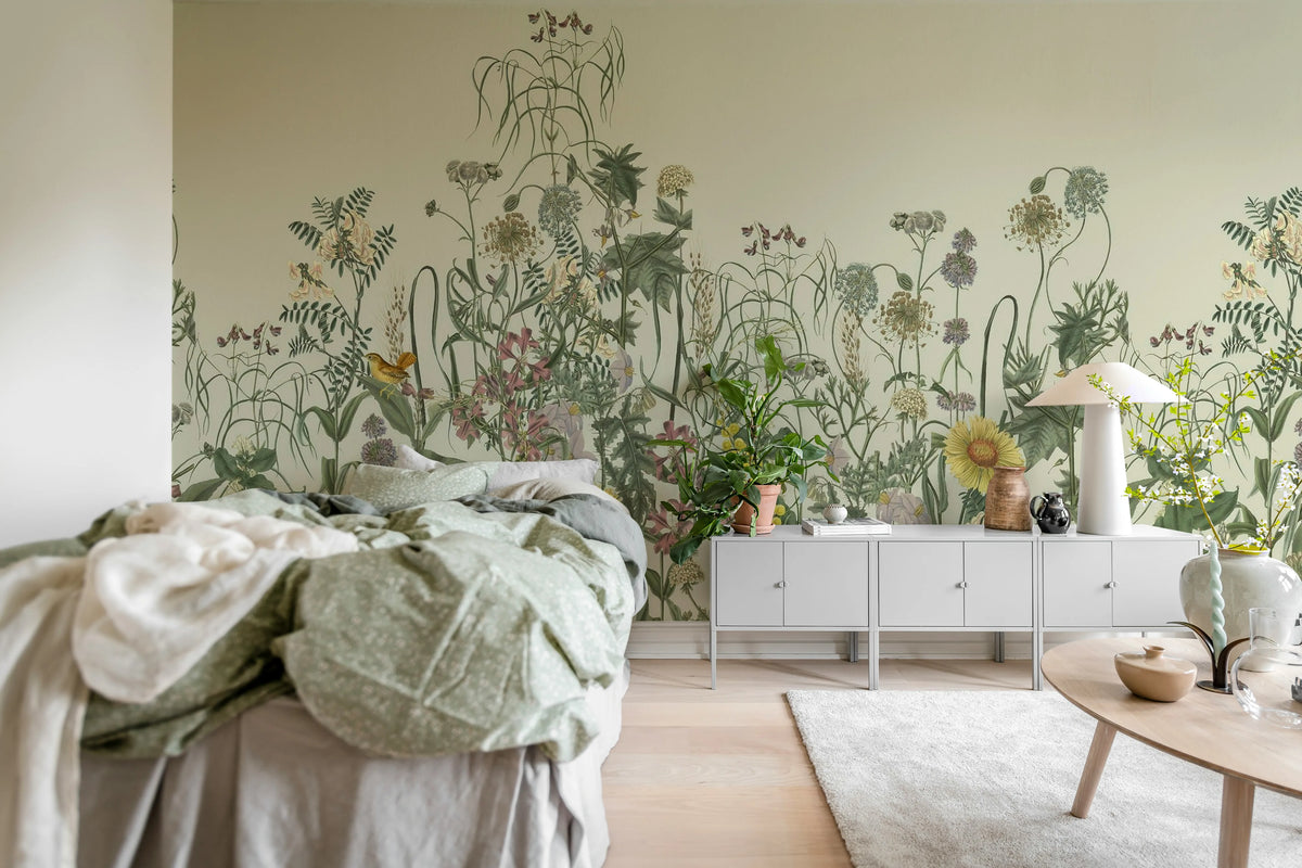 Springmeadow, Beige Mural Wallpaper - room preview 03