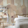 Modern Forms, Pink Mural Wallpaper - room preview 03