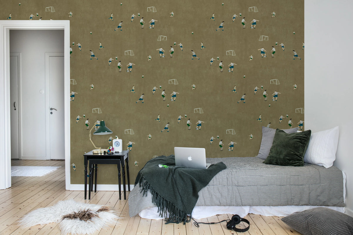 Soccer, Sand Mural Wallpaper - room preview 03