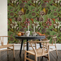 Flying Kolibri, Green Mural Wallpaper - room preview 03