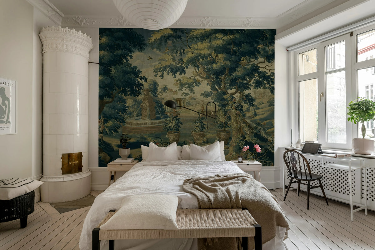 Antique Tapestry, Fall Mural Wallpaper - room preview 03