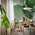 Shadow Petals, Green Mural Wallpaper - room preview 03