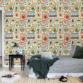 Jungle Frames, Rainbow Mural Wallpaper - room preview 03