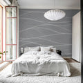 Soft Dunes, Gray Mural Wallpaper - room preview 03
