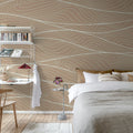Soft Dunes, Beige Mural Wallpaper - room preview 03